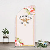 Lofaris Snake Staff Class 2025 Nurse Graduation Half Moon Arch Backdrop